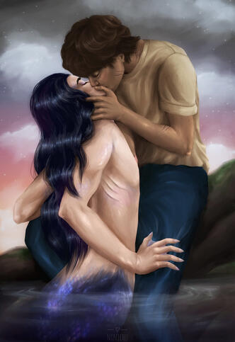 forbidden love | mermay 2026 | day ver. find this piece on: twitter | instagram